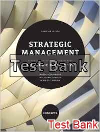 strategic management a dynamic perspective concepts canadian 1st edition carpenter test bank