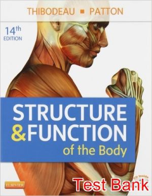 structure and function of the body 14th edition patton test bank