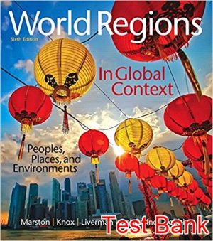 world regions in global context people places and environments 6th edition marston test bank