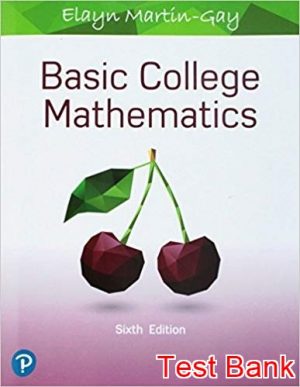 basic college mathematics 6th edition martin gay test bank