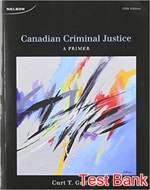 canadian criminal justice a primer 5th edition griffiths test bank