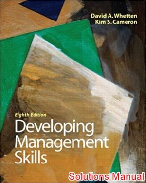 developing management skills 8th edition whetten solutions manual