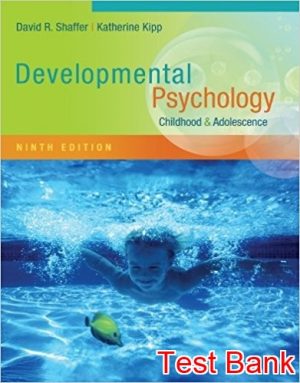 developmental psychology childhood adolescence 9th edition shaffer test bank