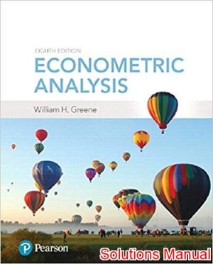 econometric analysis 8th edition greene solutions manual