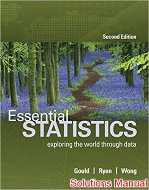 essential statistics 2nd edition gould solutions manual