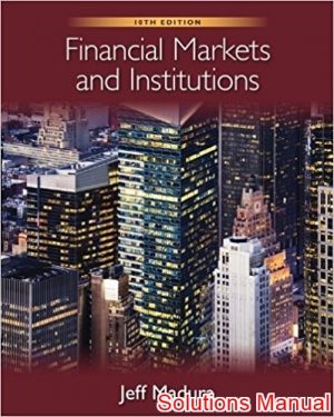 financial markets and institutions 10th edition madura solutions manual