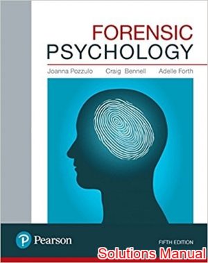 forensic psychology canadian 5th edition pozzulo solutions manual