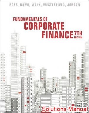 fundamentals of corporate finance 7th edition ross solutions manual