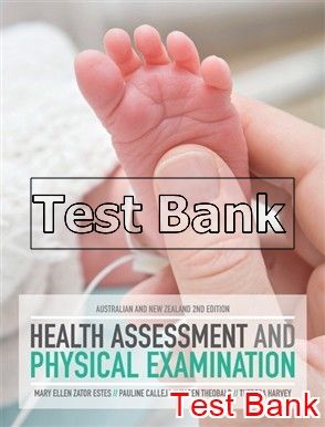 health assessment and physical examination australian and new zealand edition 2nd edition estes test bank