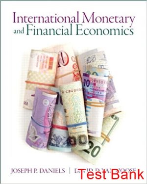 international monetary financial economics 1st edition daniels test bank