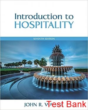 Introduction to Hospitality 7th Edition Walker Test Bank