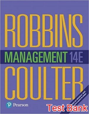 Management 14th Edition Robins Test Bank