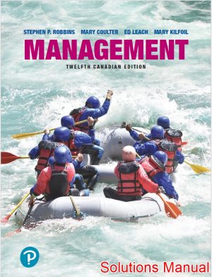 Management Canadian 12th Edition Robbins Solutions Manual