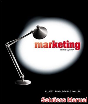 Marketing 3rd Edition Elliott Solutions Manual