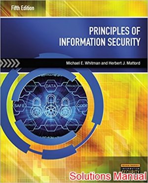 Principles of Information Security 5th Edition Whitman Solutions Manual