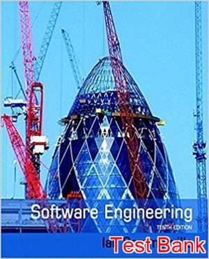Software Engineering 10th Edition Sommerville Test Bank