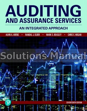Auditing and Assurance Services 17th Edition Arens Solutions Manual