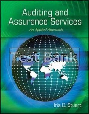 Auditing and Assurance Services An Applied Approach 1st Edition Stuart Test Bank