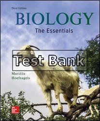 Biology The Essentials 3rd Edition Hoefnagels Test Bank