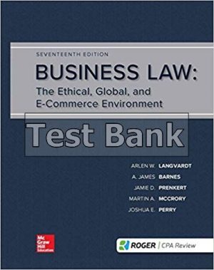 Business Law 17th Edition Langvardt Test Bank