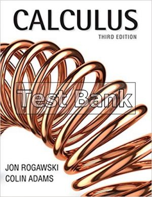 Calculus 3rd Edition Rogawski Test Bank