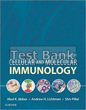Cellular and Molecular Immunology 9th Edition Abbas Test Bank