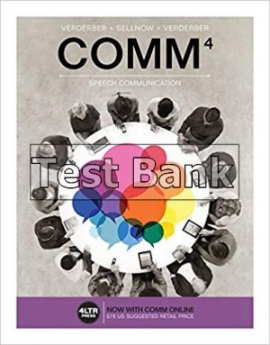 COMM 4th Edition Verderber Test Bank