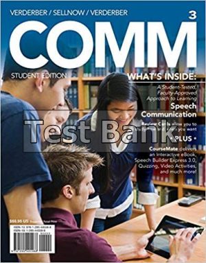 COMM3 3rd Edition Verderber Test Bank
