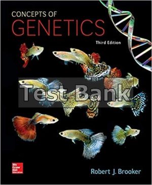 Concepts of Genetics 3rd Edition Brooker Test Bank