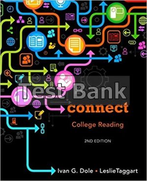 Connect College Reading 2nd Edition Dole Test Bank