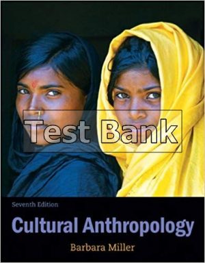 Cultural Anthropology 7th Edition Miller Test Bank