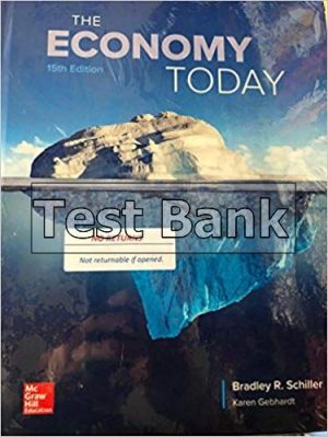 Economy Today 15th Edition Schiller Test Bank