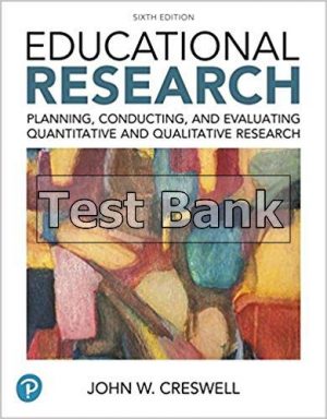 Educational Research 6th Edition Creswell Test Bank