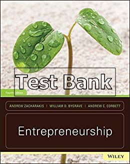 Entrepreneurship 4th Edition Zacharakis Test Bank