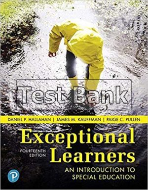 Exceptional Learners An Introduction To Special Education 14th Edition Hallahan Test Bank