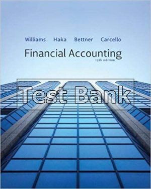 Financial Accounting 15th Edition Williams Test Bank