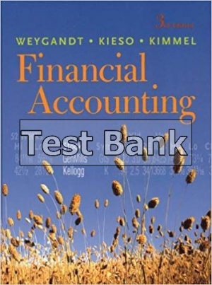 Financial Accounting 3rd Edition Weygandt Test Bank