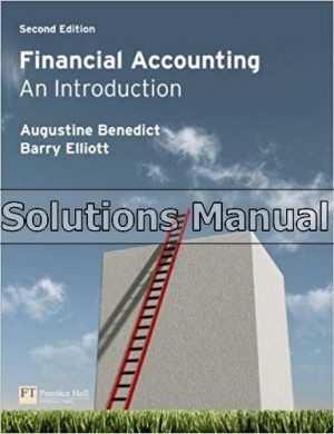 Financial Accounting An Introduction 2nd Edition Benedict Solutions Manual