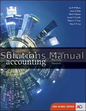 Financial Accounting Asia Global 2nd Edition Williams Solutions Manual