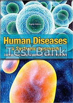 Human Diseases 8th Edition Zelman Test Bank