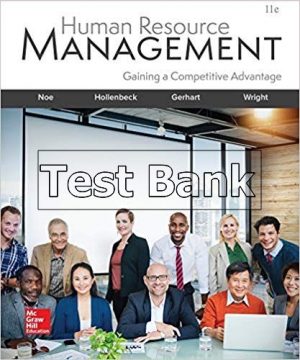 Human Resource Management 11th Edition Hollenbeck Test Bank
