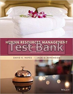 Human Resources Management in the Hospitality Industry 2nd Edition Hayes Test Bank