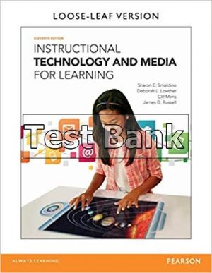 Instructional Technology and Media for Learning 11th Edition Smaldino Test Bank