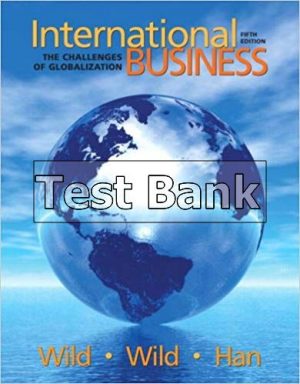 International Business The Challenges of Globalization 5th Edition Wild Test Bank