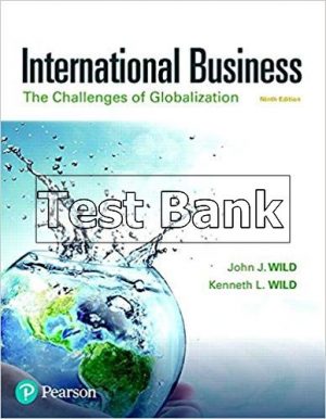 International Business The Challenges of Globalization 9th Edition Wild Test Bank