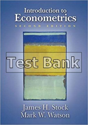 Introduction to Econometrics 2nd Edition Stock Test Bank
