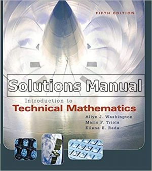 Introduction to Technical Mathematics 5th Edition Washington Solutions Manual