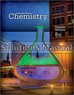 Introductory Chemistry 8th Edition Zumdahl Solutions Manual