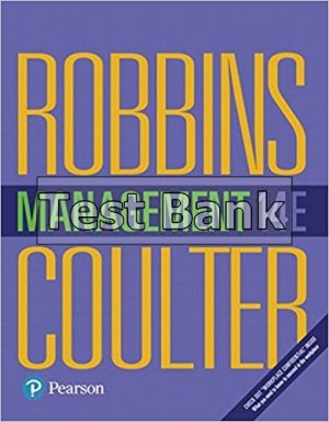 Management 14th Edition Robbins Test Bank