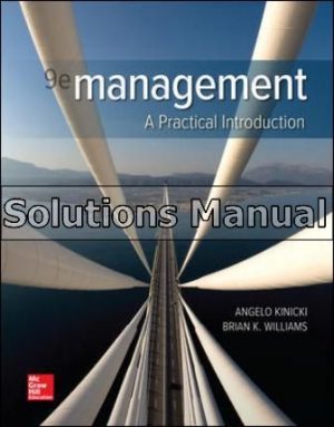 Management 9th Edition Kinicki Solutions Manual
